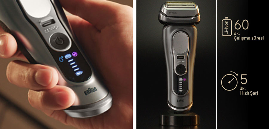 Mükemmel senkronizasyonlu 5 tıraş elemanı