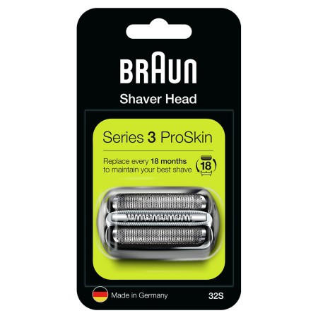 Braun - Braun 3 Serisi Tıraş Makinesi Yedek Başlık 32S (Gümüş)