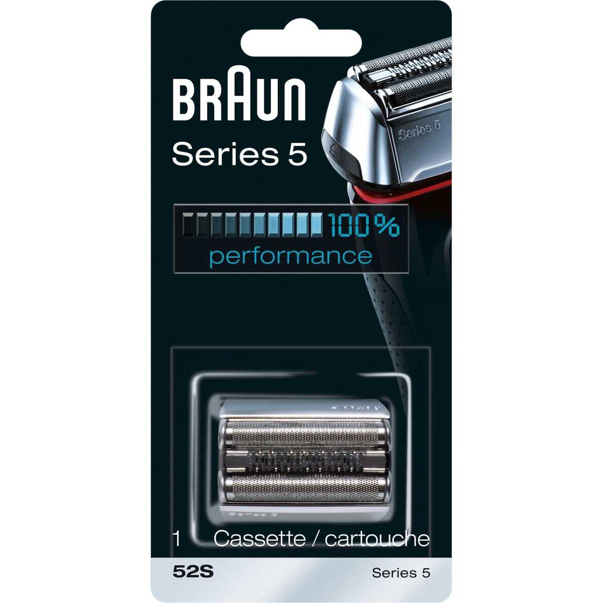 Braun 5 Serisi Tıraş Makinesi Yedek Başlığı 52S (Gümüş)