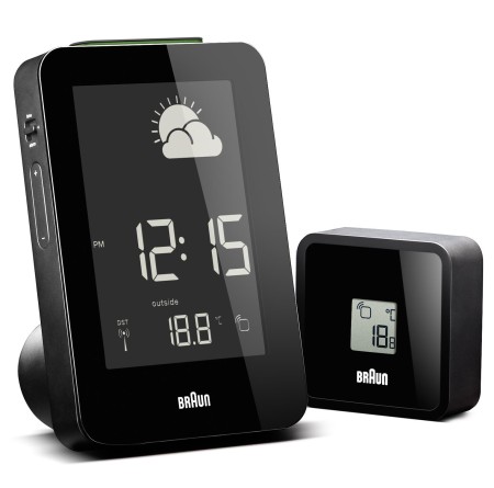 Braun - Braun BNC013 Hava İstasyonlu Dijital Masa Saati - Siyah