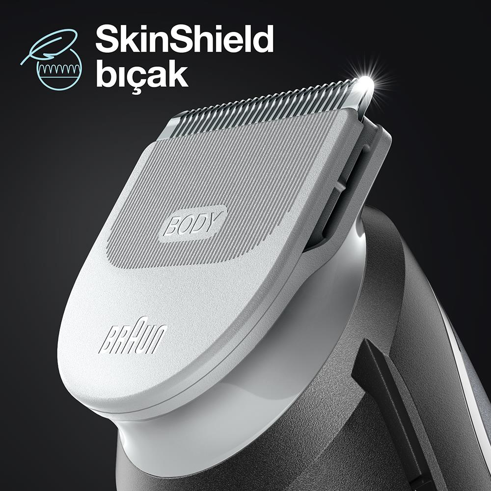 Braun BodyGroomer 3 BG 3340 SkinShield Teknolojisi, 3 Ek Parçalı Vücut Bakım Seti