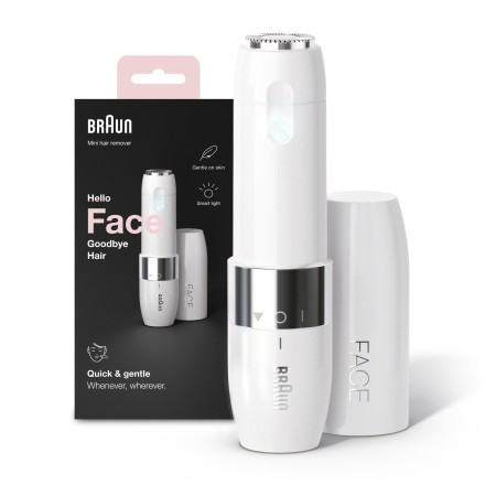 Braun - Braun FS1000 Mini Tüy Alma Makinesi + Pil ve Temizleme Fırçası, Seyahat Boy, Kablosuz Kullanım