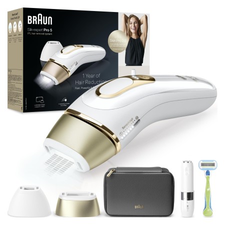 Braun - Braun IPL Silk·expert Pro 5, Evde Tüy Alma, Çanta, Venus Tıraş Makinesi, 2 Başlık ile, PL5146