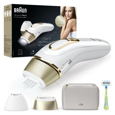 Braun - Braun IPL Silk·expert Pro 5, Evde Tüy Alma, Çanta, Venus Tıraş Makinesi, 2 Başlık ile, PL5152