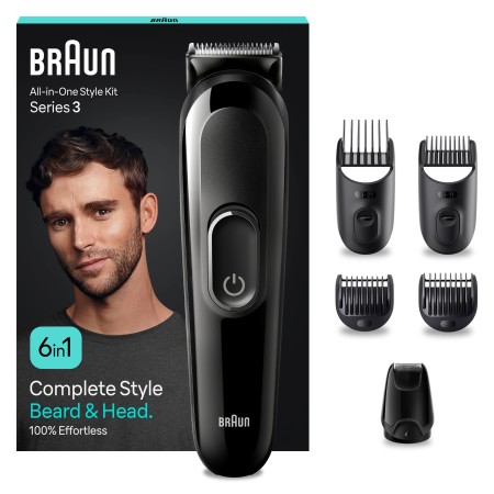 Braun - Braun Series 3 MGK3420 Hepsi Bir Arada Şekillendirme Seti, 6’sı 1 Arada Erkek Bakım Kiti