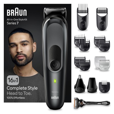 Braun - Braun Series 7 MGK7470 Hepsi Bir Arada Şekillendirme Seti, 16’sı 1 Arada Erkek Bakım Kiti