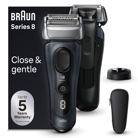 Braun - Braun Series 8 Elektrikli Tıraş Makinesi, Şarj Standı, Islak ve Kuru, 8513s, Gri