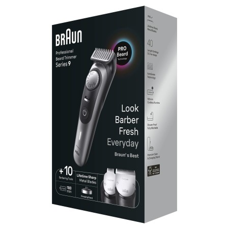 Braun Series 9 BT9420 Profesyonel Sakal Düzeltici, Berber Araçları Dahil - Thumbnail