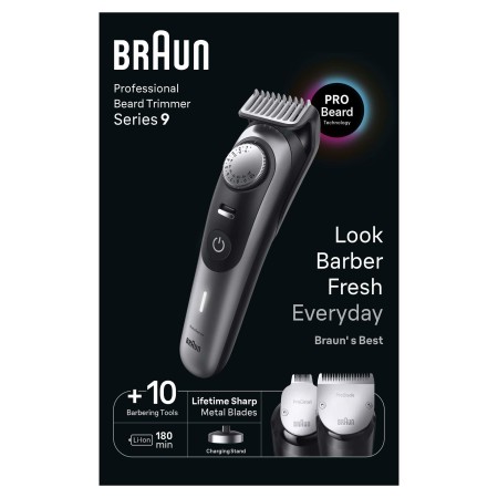 Braun Series 9 BT9420 Profesyonel Sakal Düzeltici, Berber Araçları Dahil - Thumbnail