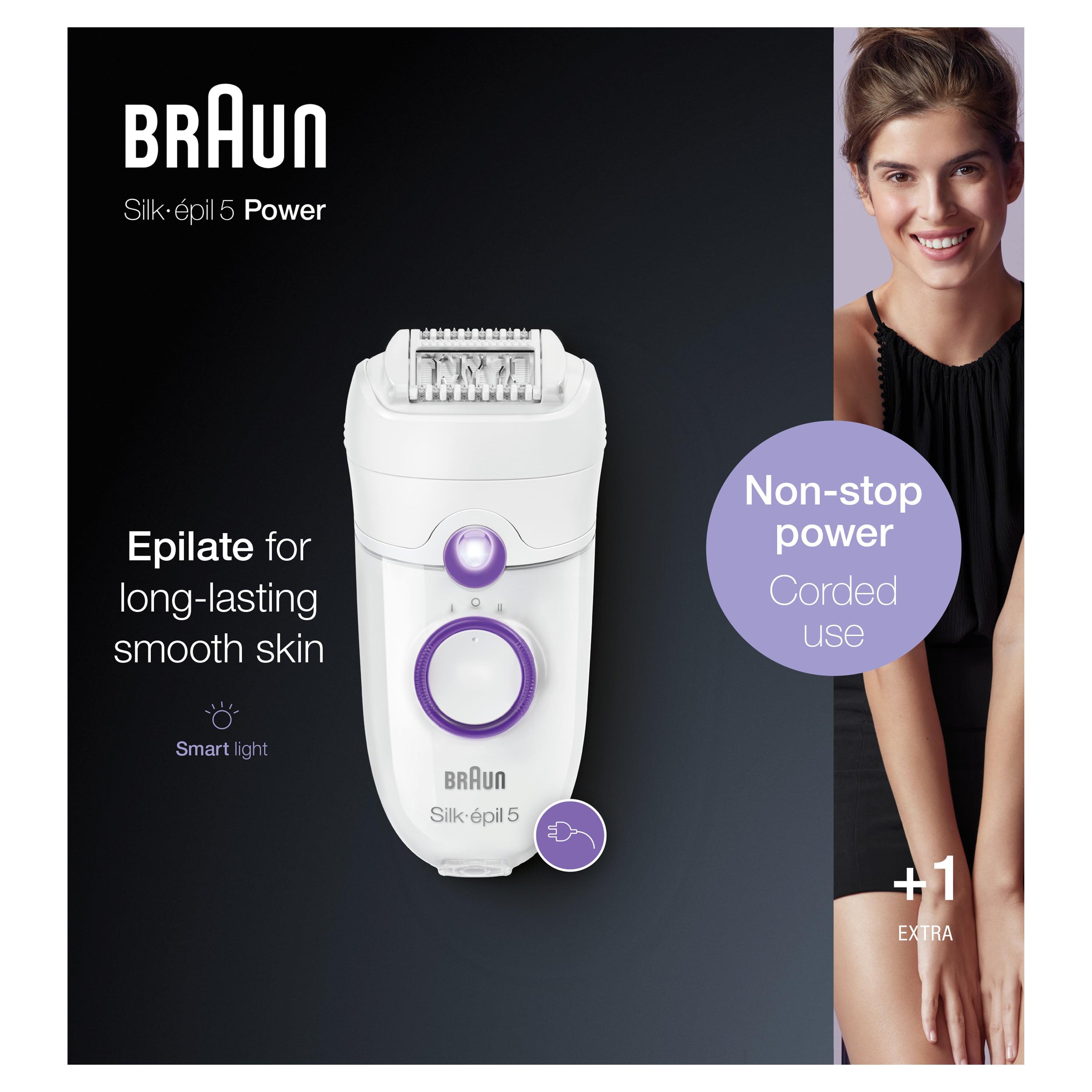 Braun Silk-épil 5 5505 Kablolu Kuru Kullanım Epilatör, Smartlight, Daraltıcı Başlık