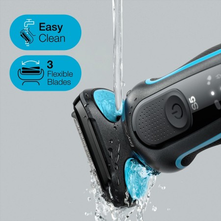 Braun Yeni Seri 5 M1000s Kablosuz Tıraş Makinesi, AutoSense, EasyClean, EasyClick, Islak & Kuru - Thumbnail