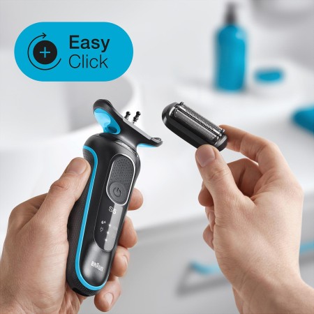 Braun Yeni Seri 5 M1000s Kablosuz Tıraş Makinesi, AutoSense, EasyClean, EasyClick, Islak & Kuru - Thumbnail