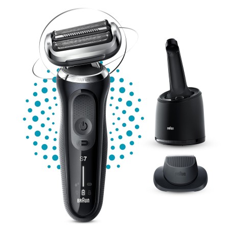 Braun Yeni Seri 7 N7200cc Kablosuz Tıraş Makinesi, SmartCare, AutoSense, 360° Flex, Islak & Kuru - Thumbnail