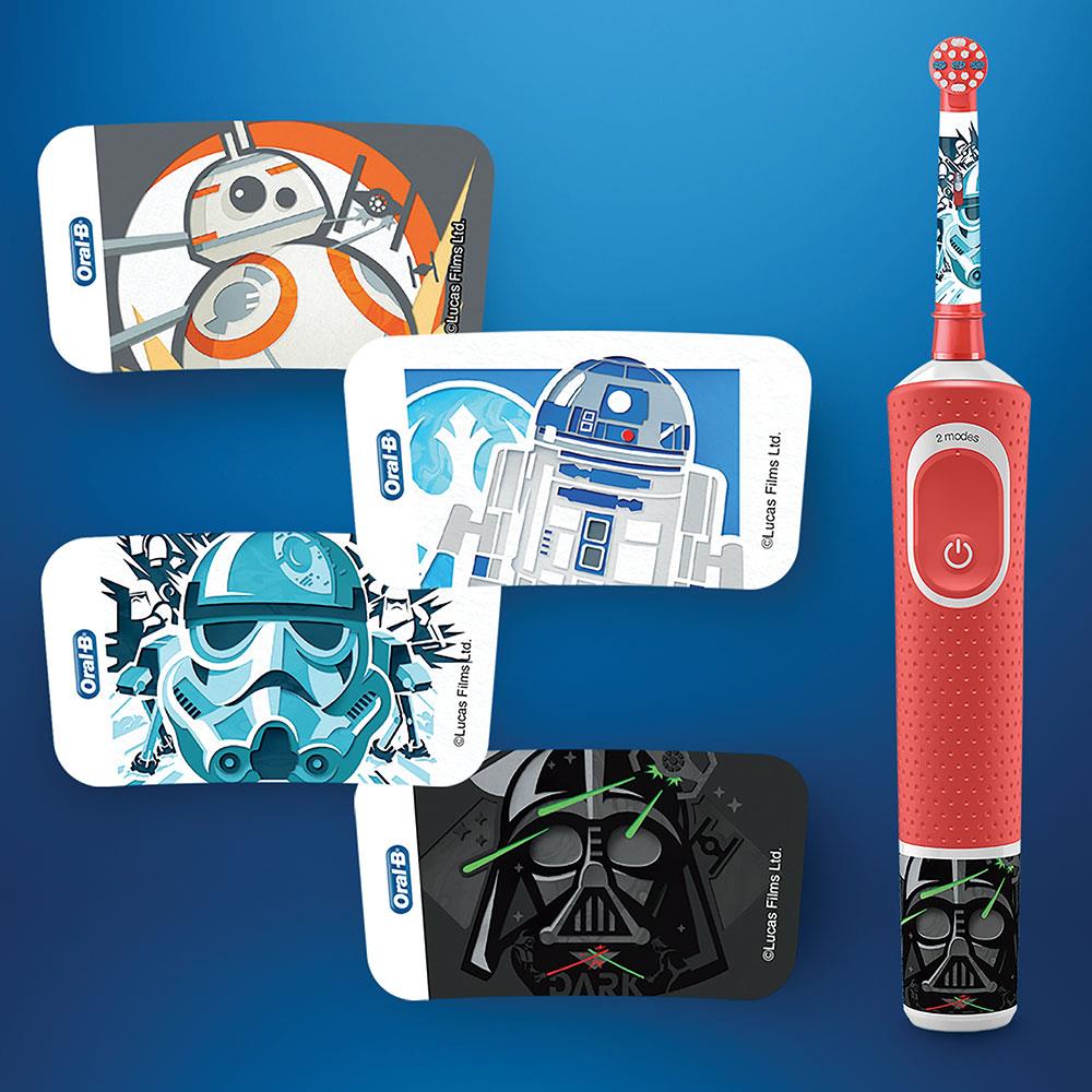 Oral-B D100 Vitality Star Wars Özel Seri Çocuklar İçin Şarj Edilebilir Diş Fırçası + Seyahat Kabı Hediyeli
