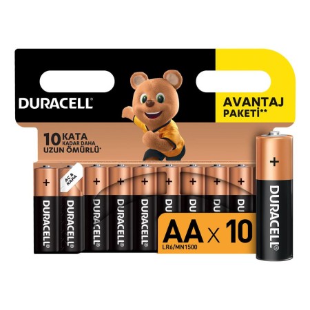 Duracell - Duracell Alkalin AA Kalem Piller, 10’lu paket