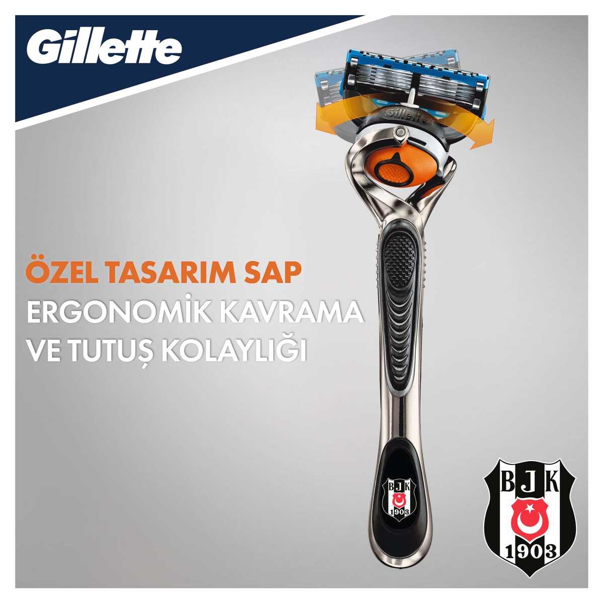 Fusion Proglide Tıraş Makinesi + 4’lü Yedek Başlık Beşiktaş Özel Seri