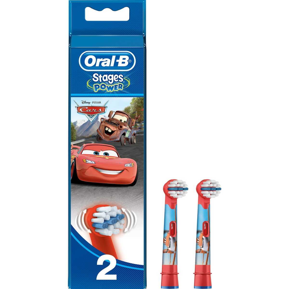Oral-B Cars Çocuklar İçin 2'li Diş Fırçası Yedek Başlığı EB10