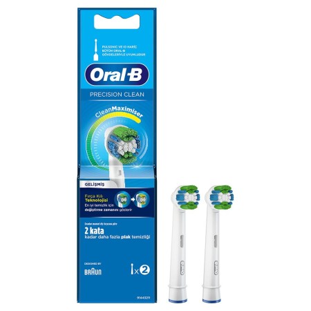 Oral-B - Oral-B Clean Maximiser Precision Clean 2'li Diş Fırçası Yedek Başlığı EB20