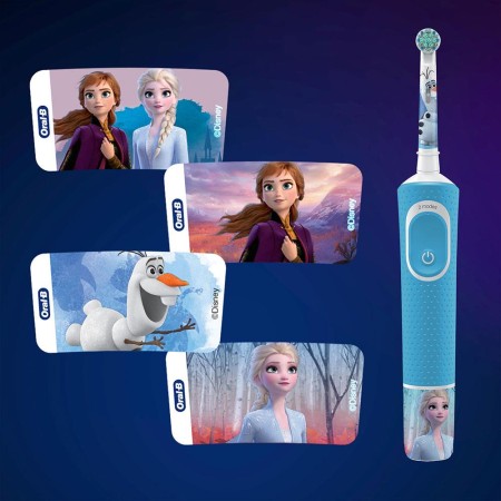 Oral-B D100 Vitality Frozen Özel Seri Çocuklar İçin Ekstra Yumuşak Şarj Edilebilir Diş Fırçası + Seyahat Kabı Hediyeli - Thumbnail