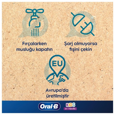Oral-B D100 Vitality Lightyear Özel Seri Çocuklar İçin Ekstra Yumuşak Şarj Edilebilir Diş Fırçası + Seyahat Kabı  - 7
