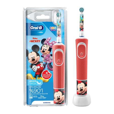 Oral-B - Oral-B D100 Vitality Mickey & Friends Özel Seri Çocuklar İçin Şarj Edilebilir Diş Fırçası