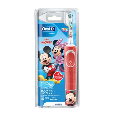 Oral-B D100 Vitality Mickey & Friends Özel Seri Çocuklar İçin Şarj Edilebilir Diş Fırçası - Thumbnail