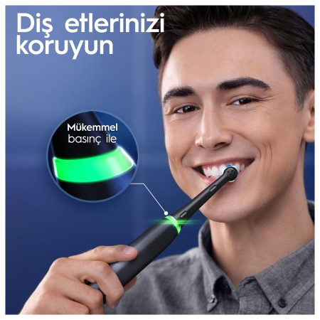 Oral-B iO 6 Smile Şarjlı Diş Fırçası - Siyah - Thumbnail