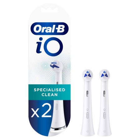Oral-B iO Specialised Clean Beyaz Diş Fırçası Yedek Başlığı 2 Adet - Thumbnail