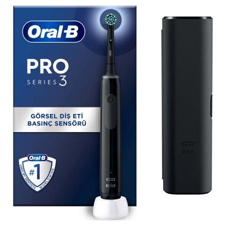 Oral-B - Oral-B Pro 3 3500 Şarj Edilebilir Diş Fırçası - Siyah