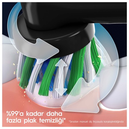 Oral-B Pro 3 3500 Şarj Edilebilir Diş Fırçası - Siyah - Thumbnail