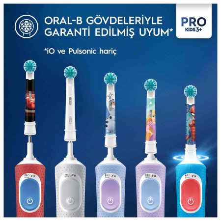 Oral-B Pro Kids Spiderman Şarjlı Diş Fırçası Yedek Başlığı 2 Adet - Thumbnail