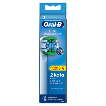 Oral-B Pro Precision Clean X-Filament Şarjlı Diş Fırçası Yedek Başlığı 4 Adet - Thumbnail