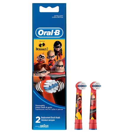 Oral-B Stages Soft Incredibles Çocuklar İçin 2'li Diş Fırçası Yedek Başlığı EB10 - Thumbnail