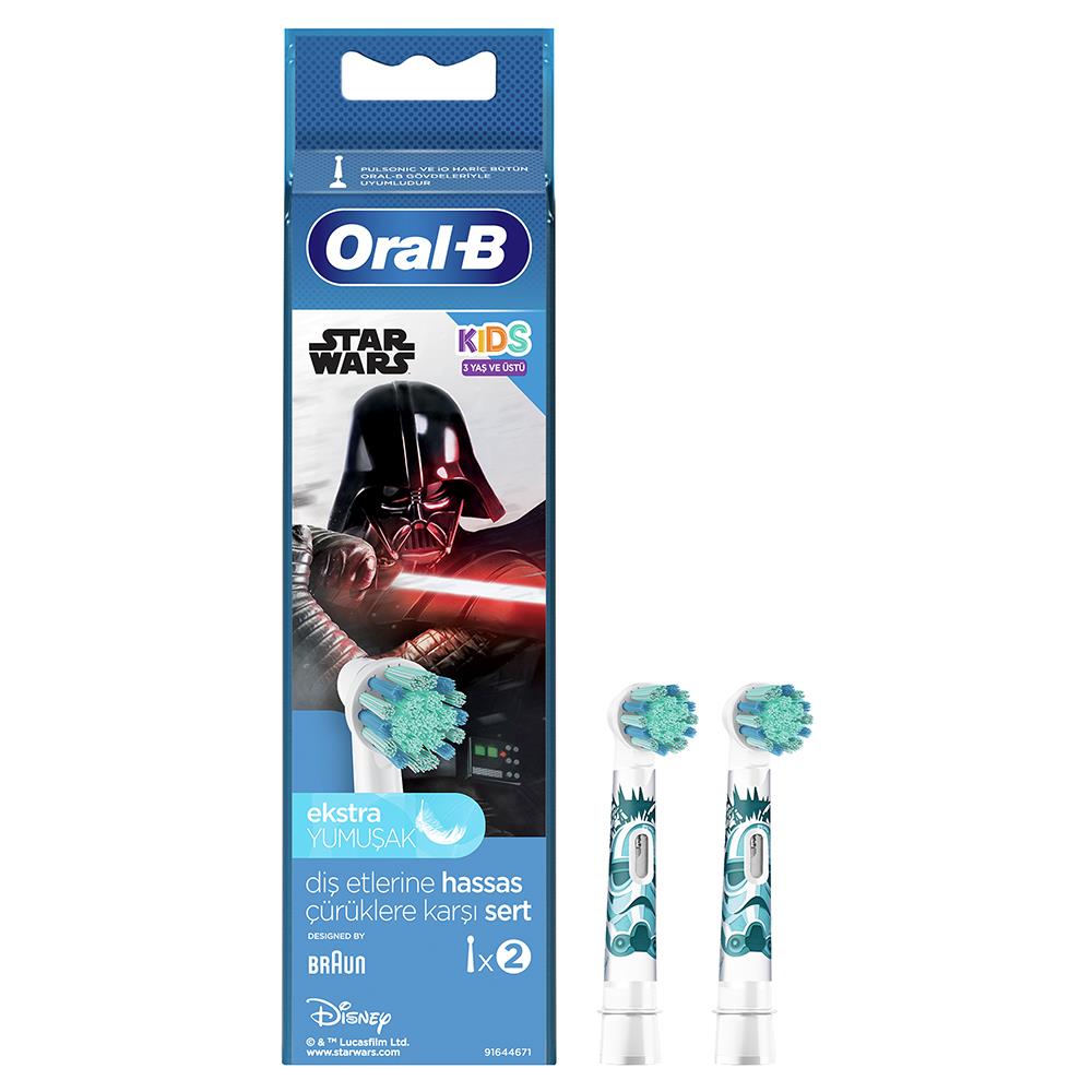 Oral-B Star Wars Çocuklar İçin 2'li Diş Fırçası Yedek Başlığı EB10